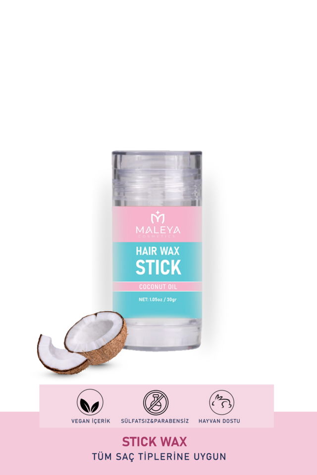 Maleya Hair Stick Wax 30 gr - Saç Şekillendirici Stick - Saç Sabitleyici