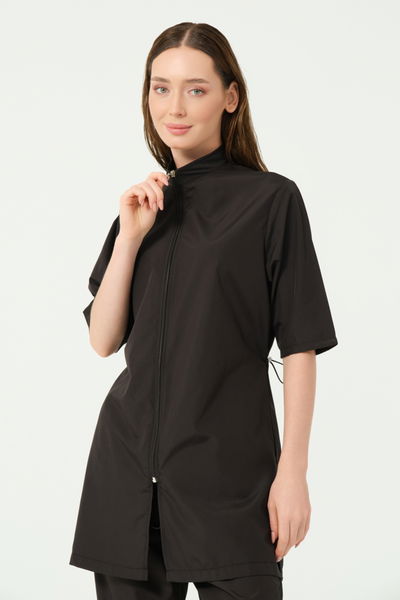 Klasik Battal Yarım Kol Yarı Kapalı Mayo - ALF25740-B