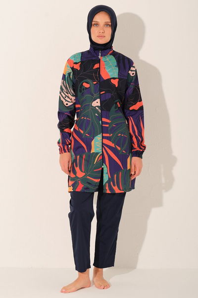 Mira Desenli Tesettür Mayo - ALF26212