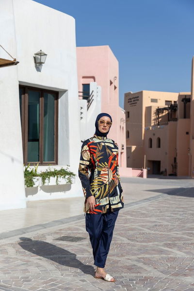 Nova Desenli Tesettür Mayo - ALF26237