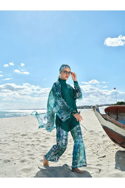 Minala Desenli Tesettür Mayo - ALF26618