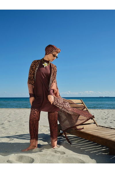 Savanna Desenli Tesettür Mayo - ALF26651