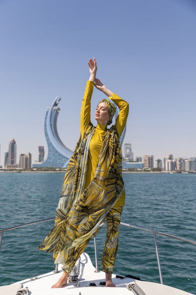 Sovina Desenli Tesettür Mayo - ALF26686