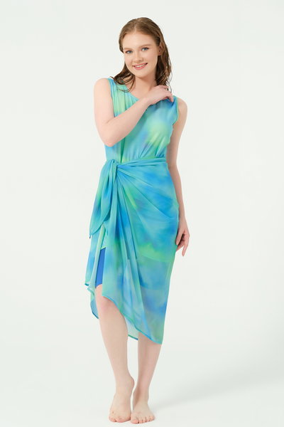 Aqua Desenli Etek Pareo - ALF7092