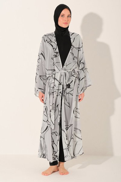 Desenli Uzun Pareo - ALF7135