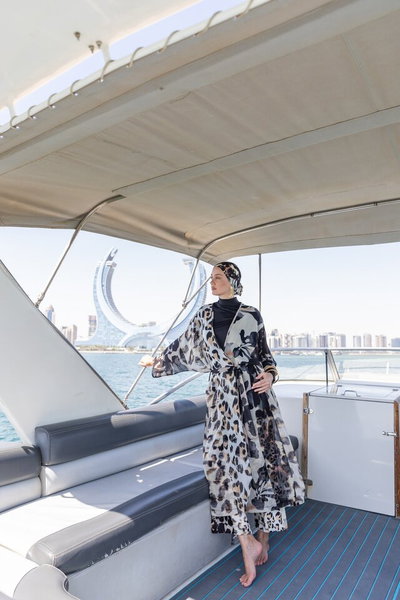 Desenli Uzun Pareo - ALF7143