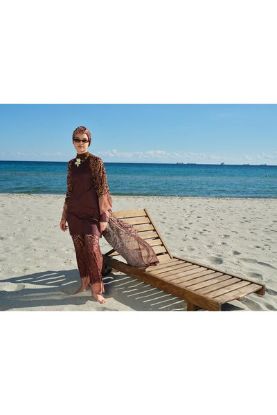 Desenli Uzun Pareo - ALF7147