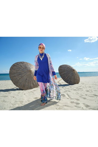 Desenli Uzun Pareo - ALF7148