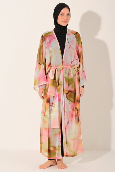 Desenli Uzun Pareo - ALF7185