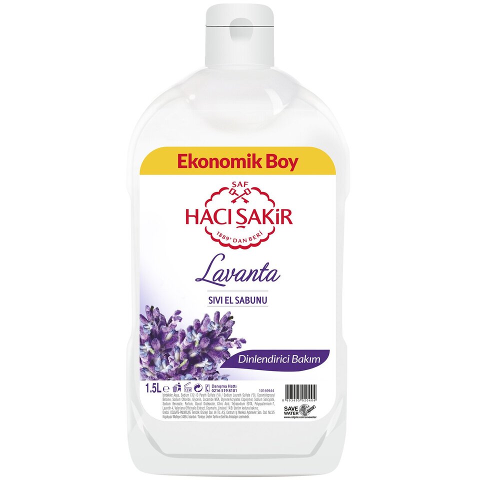 HACI ŞAKİR SIVI SABUN 1500 ML-LAVANTA