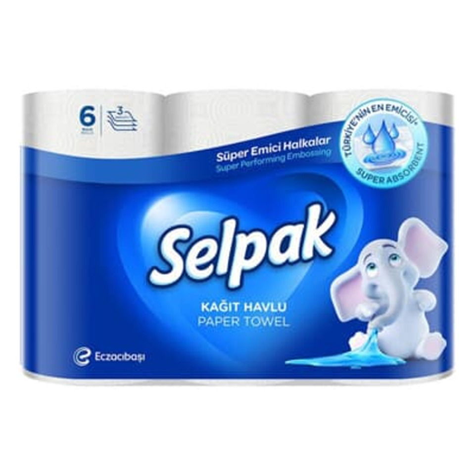 SELPAK KAĞIT HAVLU 6'LI