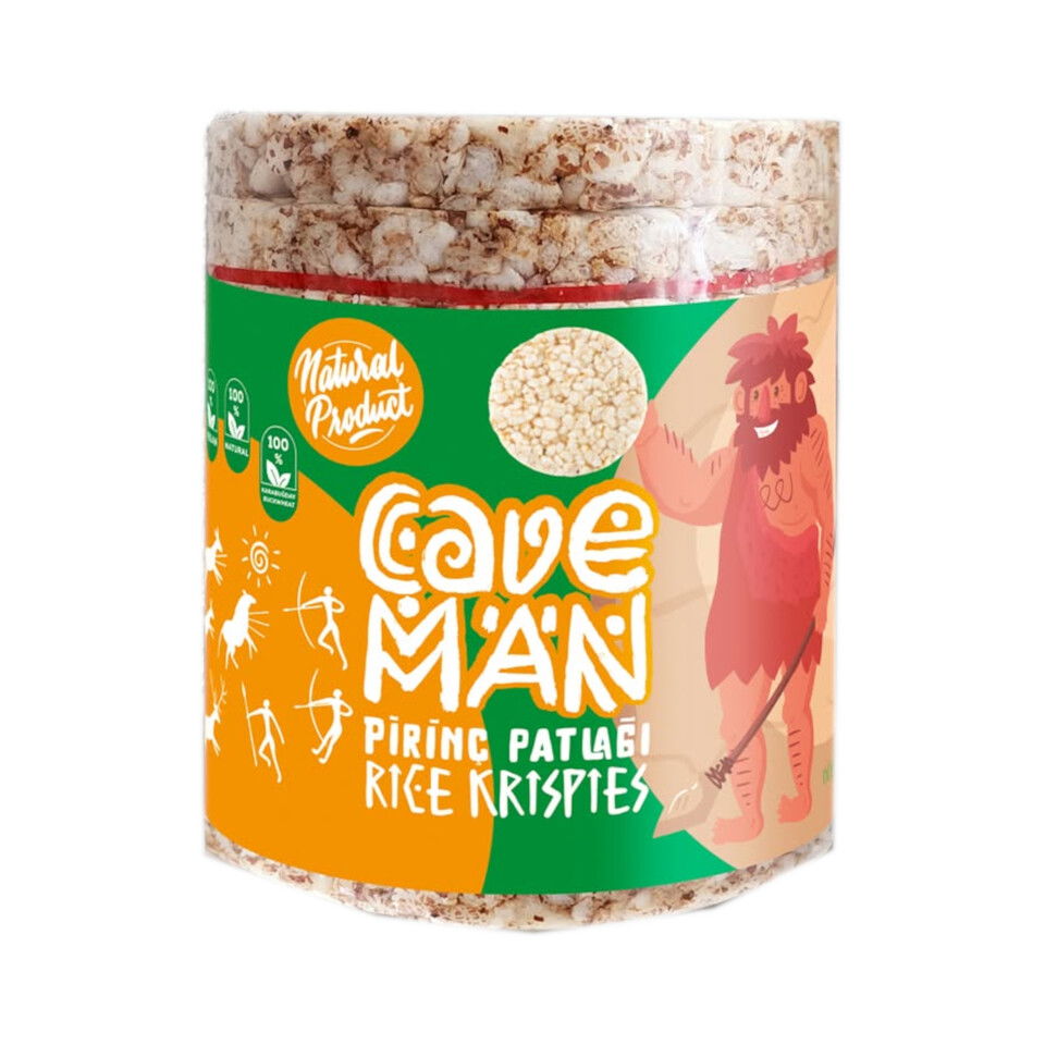 CAVEMAN ÇOK TAHILLI PİRİNÇ PATLAĞI 60 GR