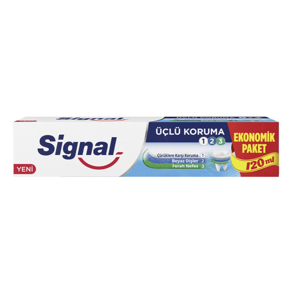 SİGNAL DİŞ MACUNU 120 ML-ÜÇLÜ KORUMA