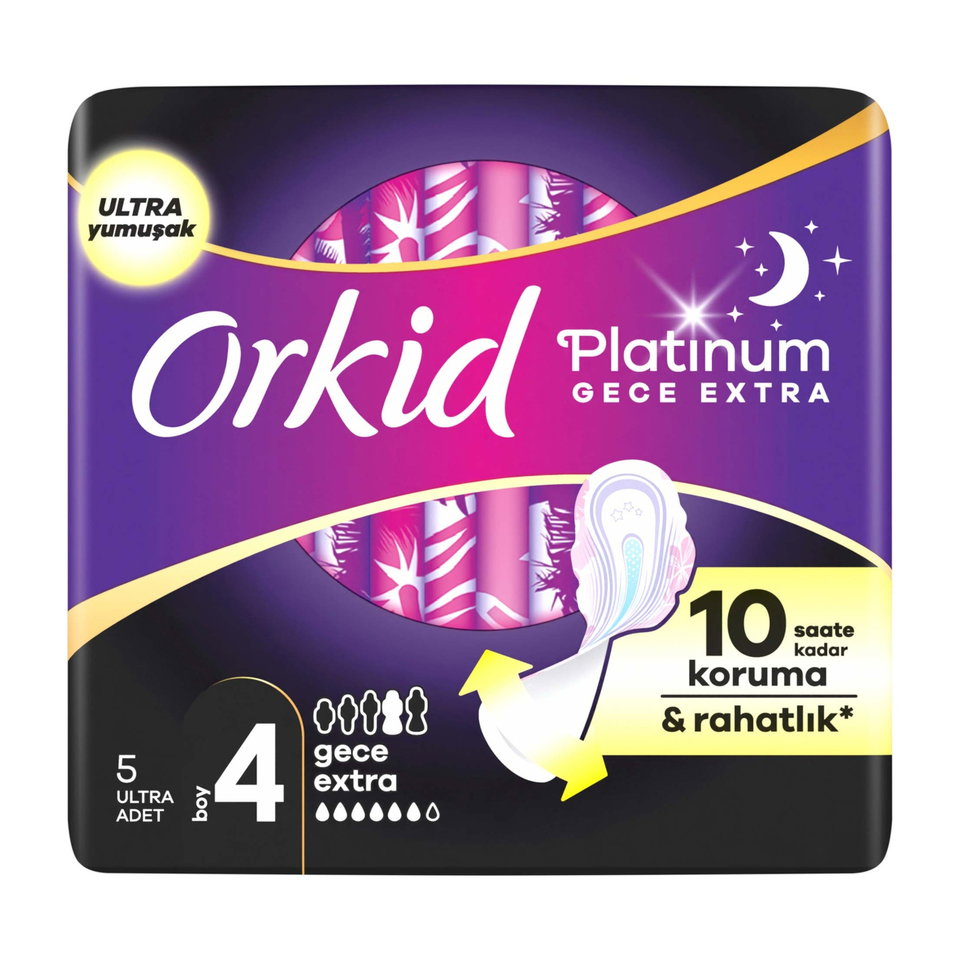 ORKİD PLATINUM TEKLİ GECE EKSTRA PLUS 5'Lİ
