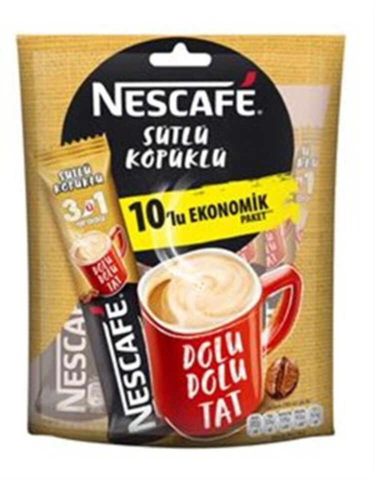 NESCAFE STİCK KAHVE 10*10 GR.- S. KÖPÜKLÜ 3*Ü10 LU
