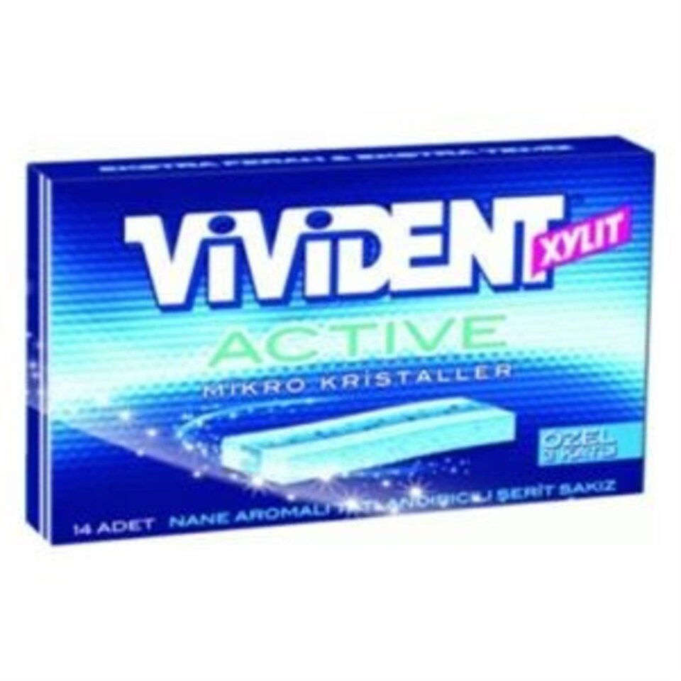 VİVİDENT SAKIZ 33 GR. - ACTİVE (CÜZDAN)