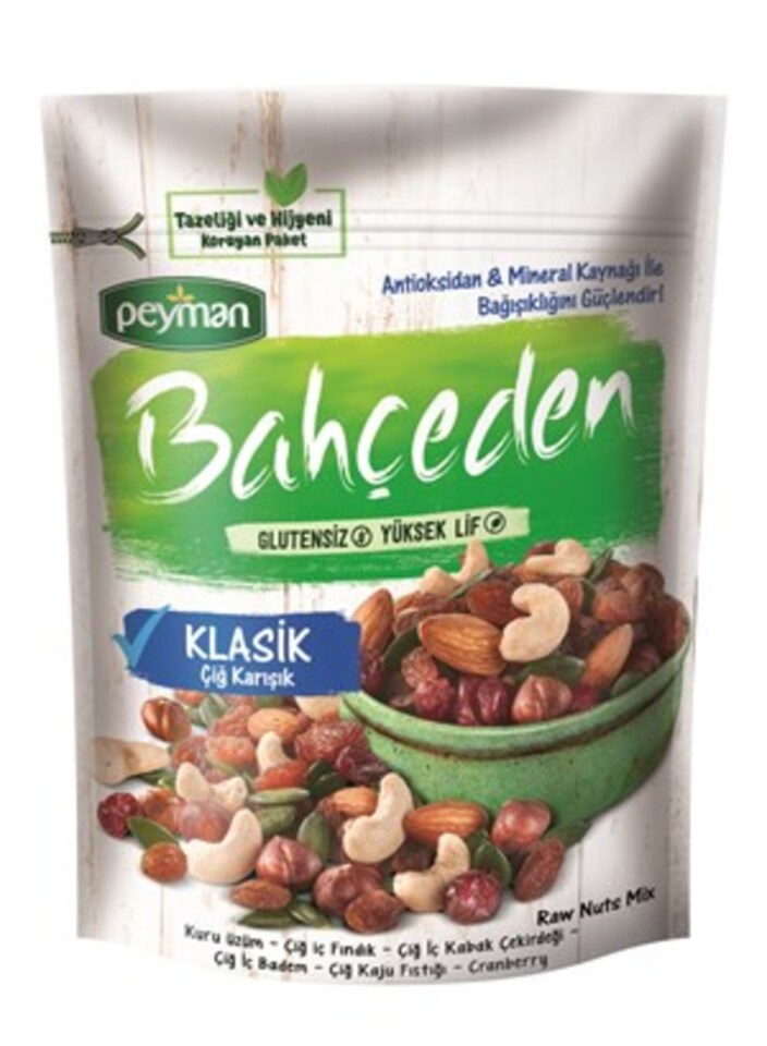 PEYMAN BAHÇEDEN ÇİG KARIŞIK KURUYEMİŞ 165 GR