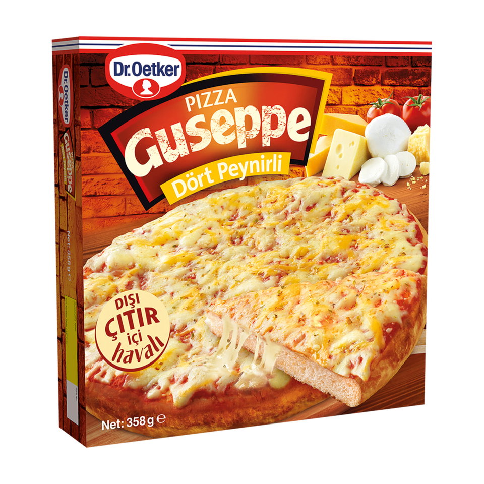 DR.OETKER PİZZA GUSEPPE DÖRT PEYNİRLİ 358 GR.