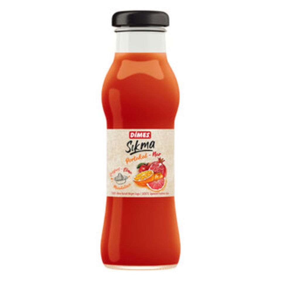 DİMES SIKMA MEYVE SU 250 ML -%100 KARIŞIK(ŞİŞE)