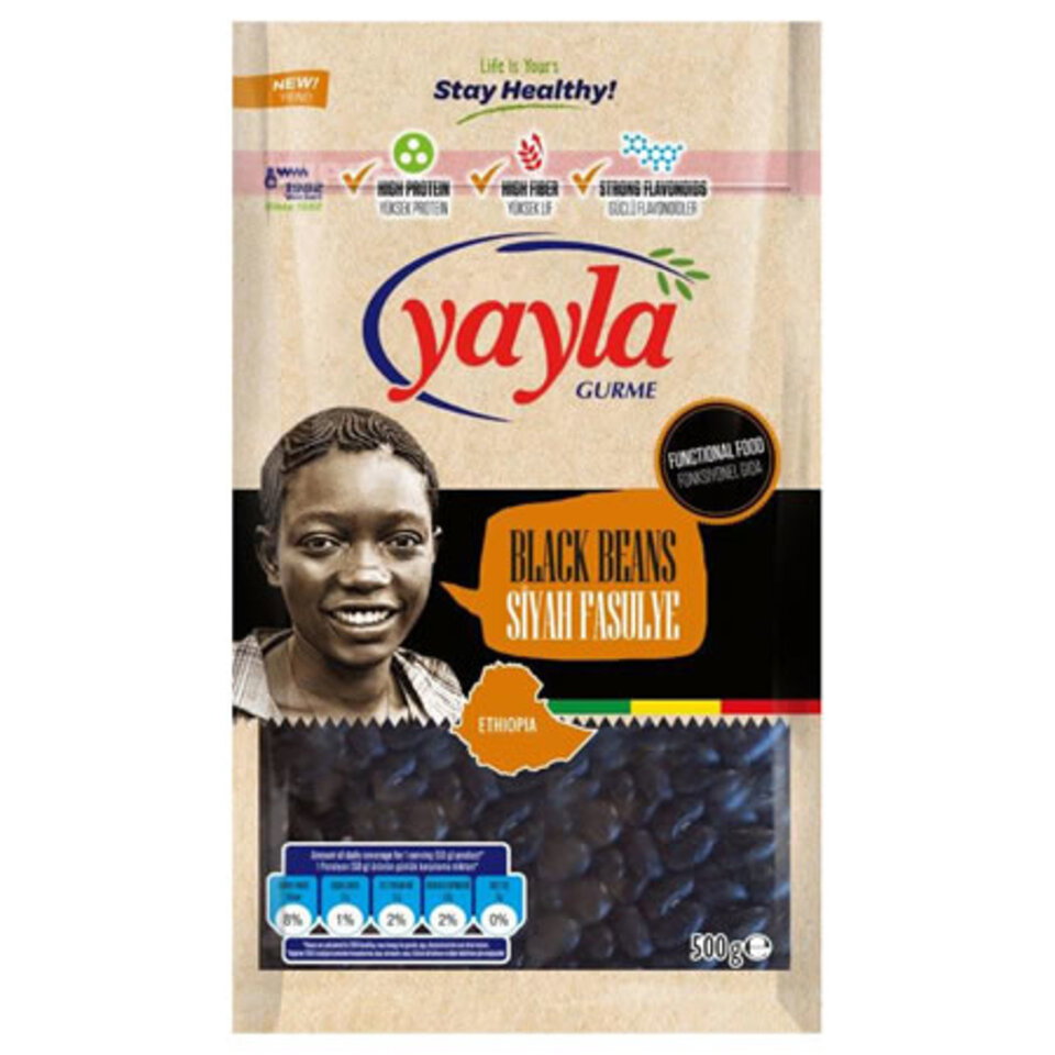 YAYLA SİYAH FASULYE 500 GR