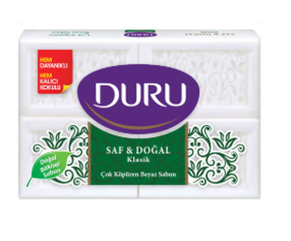 DURU SAF&DOĞAL SABUN 4*150 GR-KLASİK