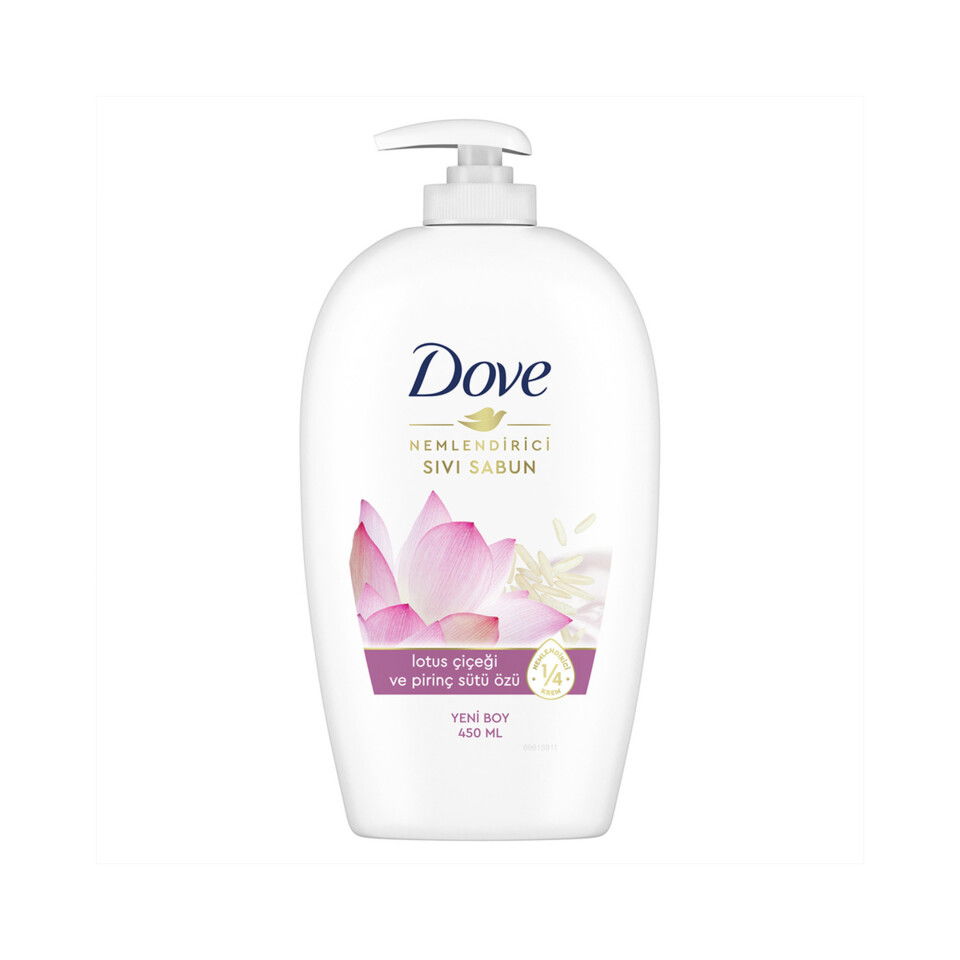 DOVE SIVI SABUN 450 ML-LOTUS&PİRİNÇ