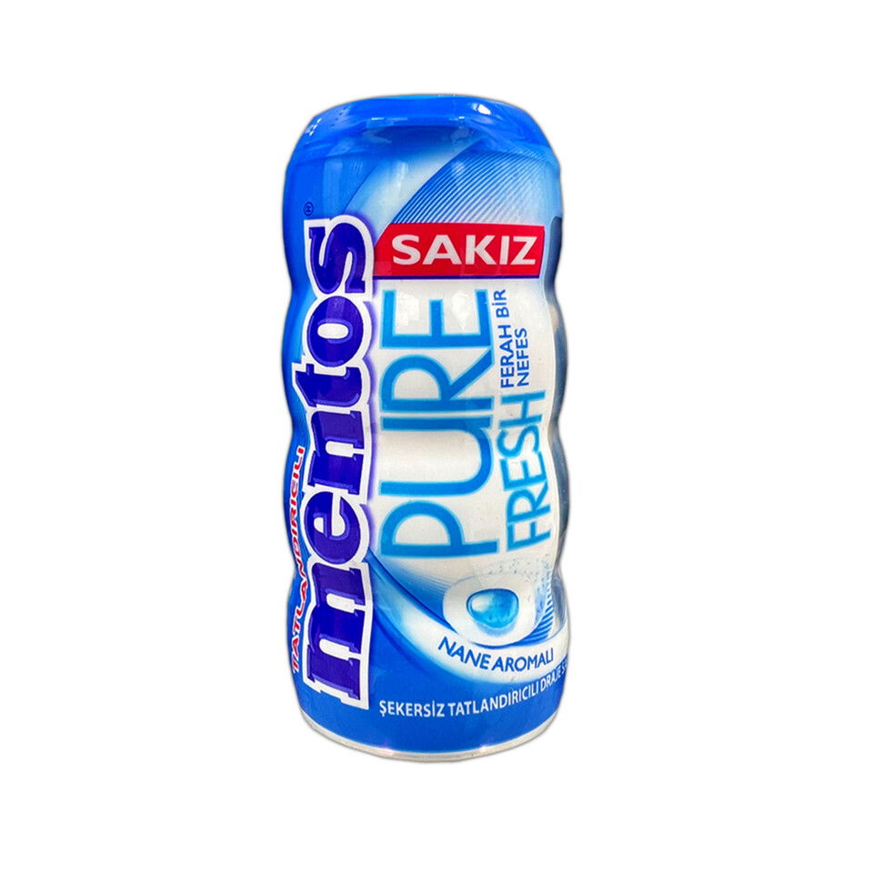 MENTOS SAKIZ  PURE F.PCK MCH BTL NANE 30GGR