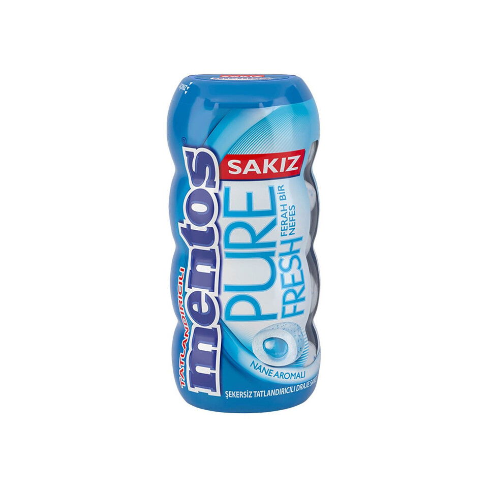 MENTOS SAKIZ  PURE F.PCK MCH BTL NANE 90GGR