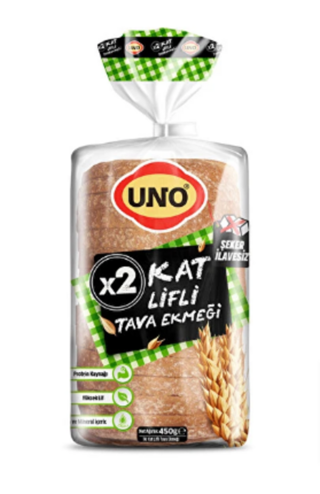 UNO 2 KAT LİFLİ TAVA EKMEĞİ 450 GR.