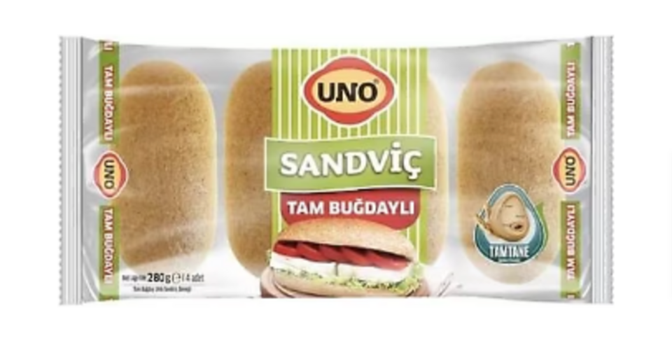 UNO TAM BUĞDAY SANDVİÇ EKMEK 280 GR