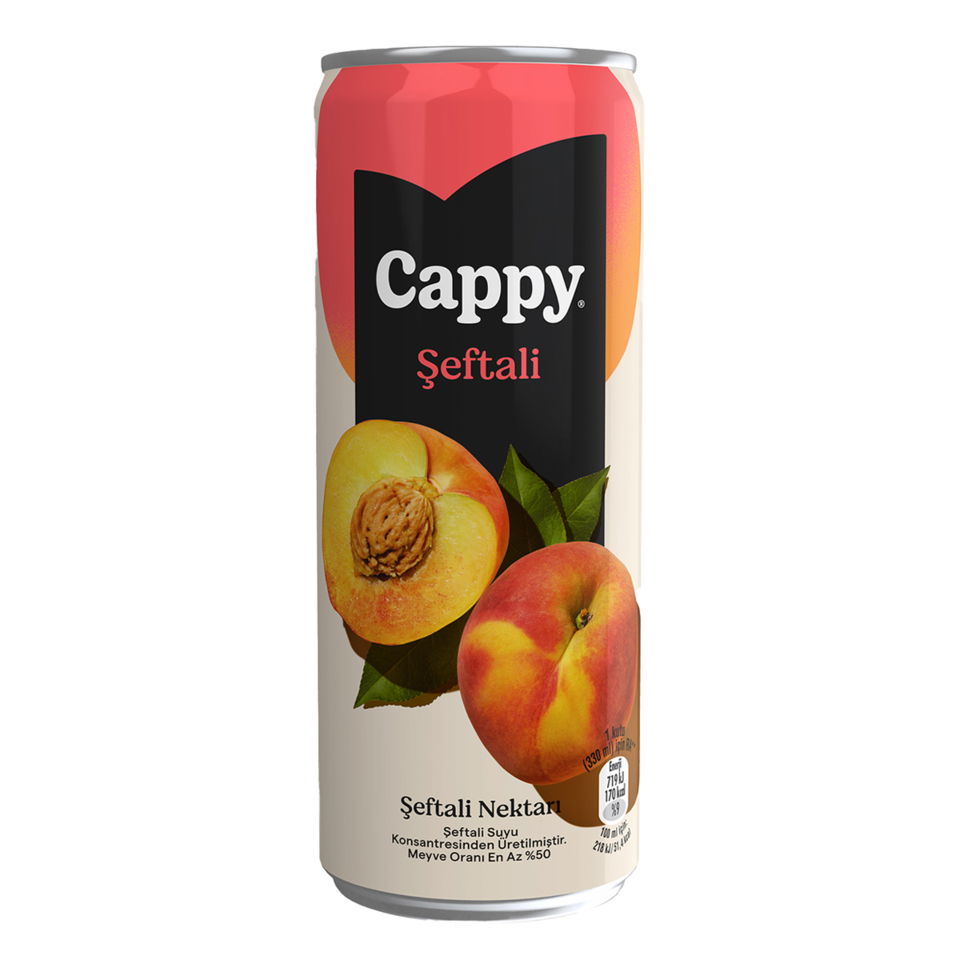 CAPPY MEYVE SUYU 330 ML-ŞEFTALİ (CAN)