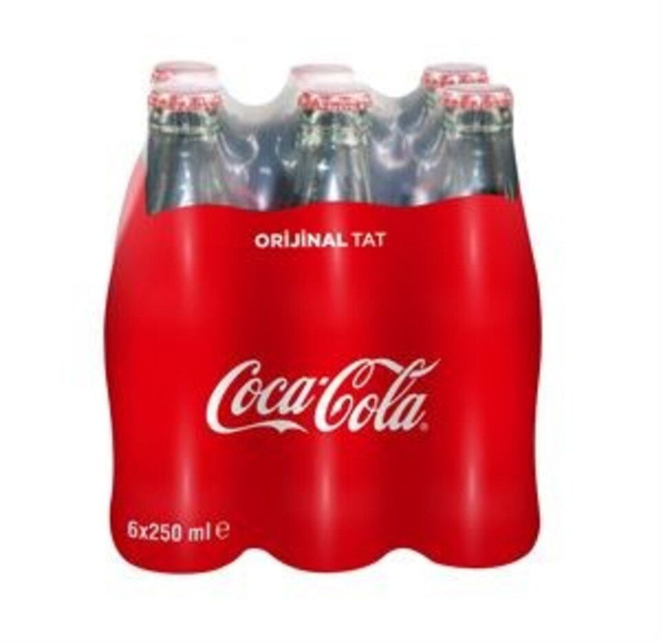 COCA COLA 6*250 ML. (ŞİŞE)