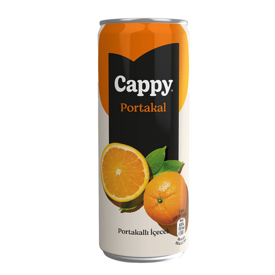 CAPPY MEYVE SUYU 330 ML-PORTAKAL (CAN)