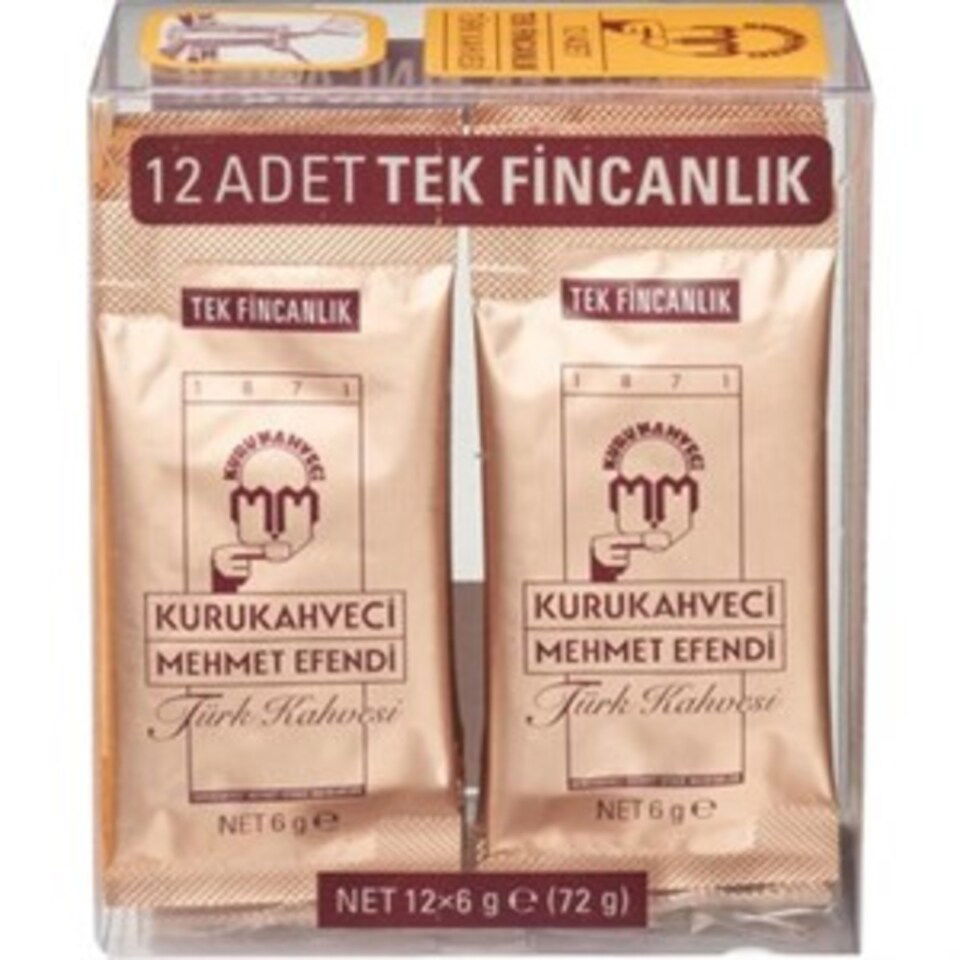 MEHMET EFENDİ TÜRK KAHVESİ 12*6 GR-TEK İÇİMLİK