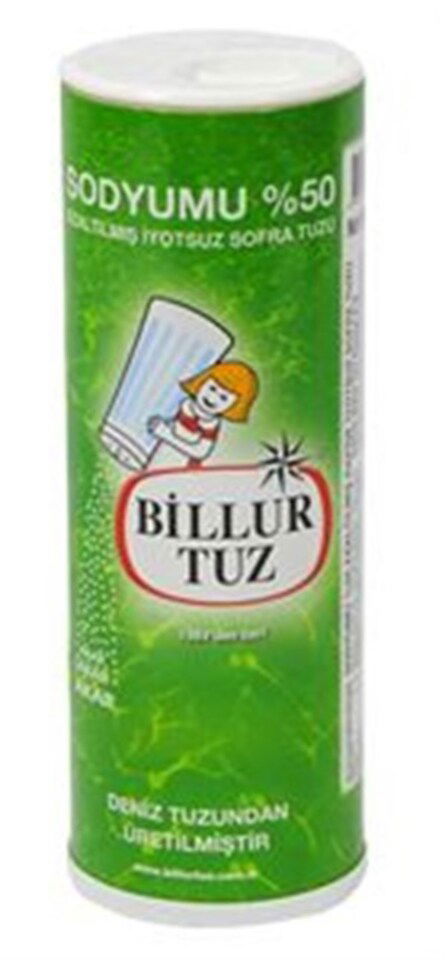 BİLLUR TUZ 500 GR SODYUMU %50 AZALTILMIŞ