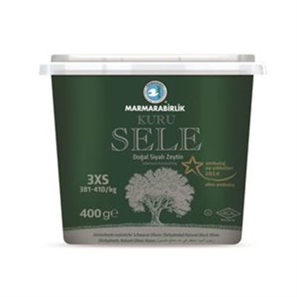 M.BİRLİK ZEYTİN 400 GR KURU SELE (381/410)