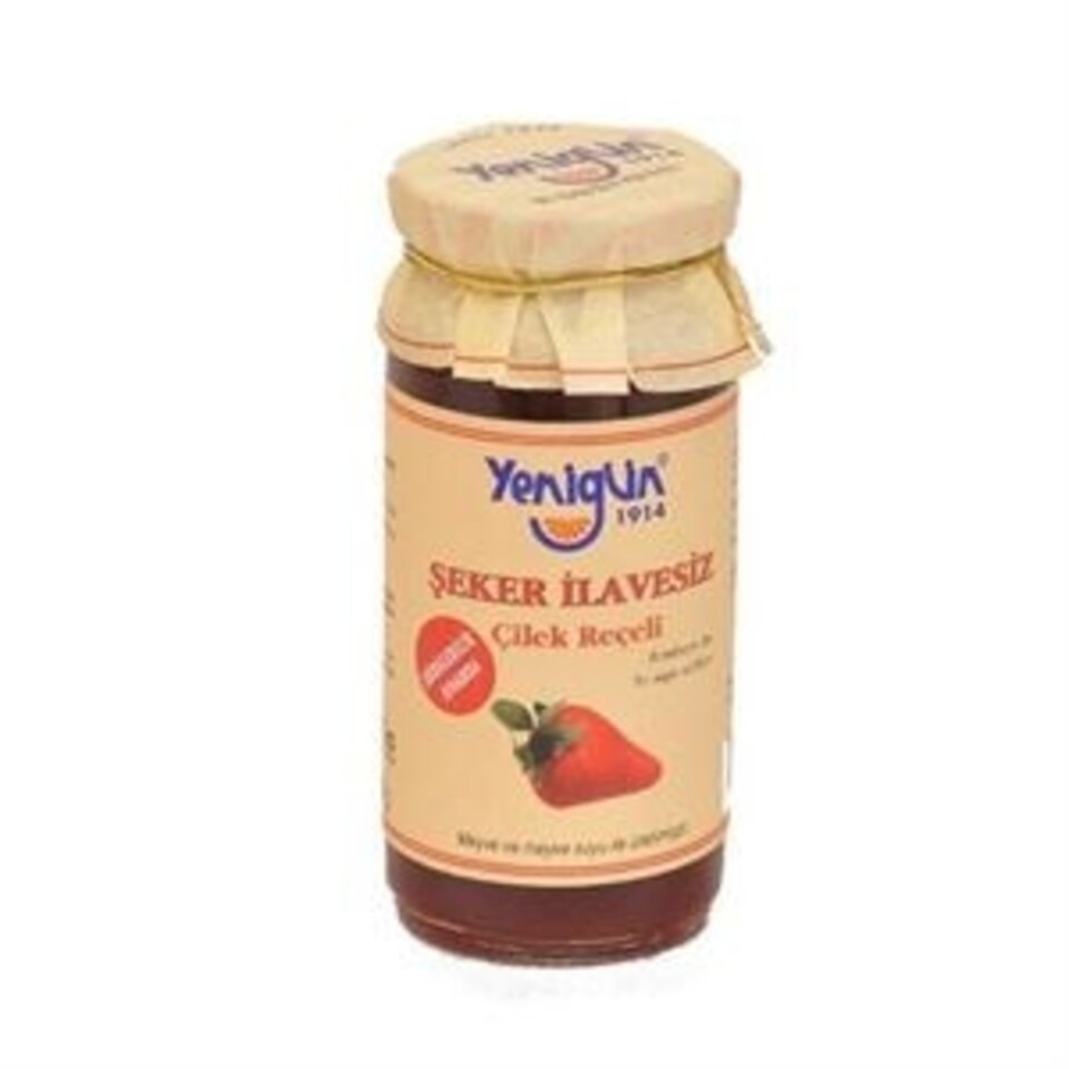YENİGÜN ŞEKER İLAVESİZ REÇEL 290 GR-ÇİLEK