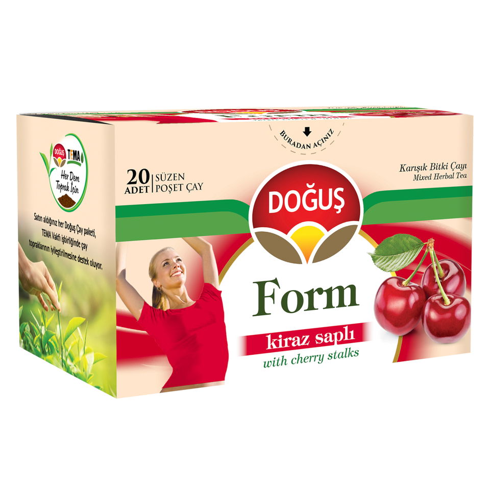 DOĞUŞ FORM ÇAYI  20*Lİ. - KİRAZ SAPLI