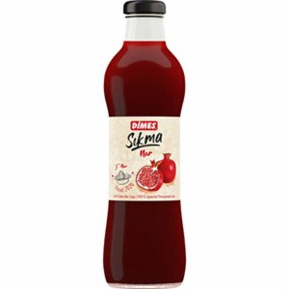 DİMES SIKMA MEYVE SU 700 ML. - NAR TAZE (ŞİŞE)