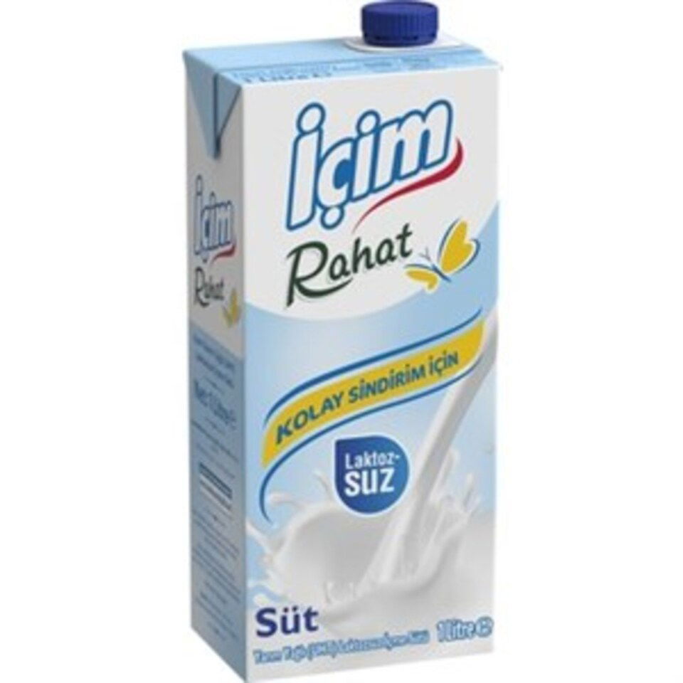 İÇİM SÜT 1 LT.  LAKTOZSUZ   UHT