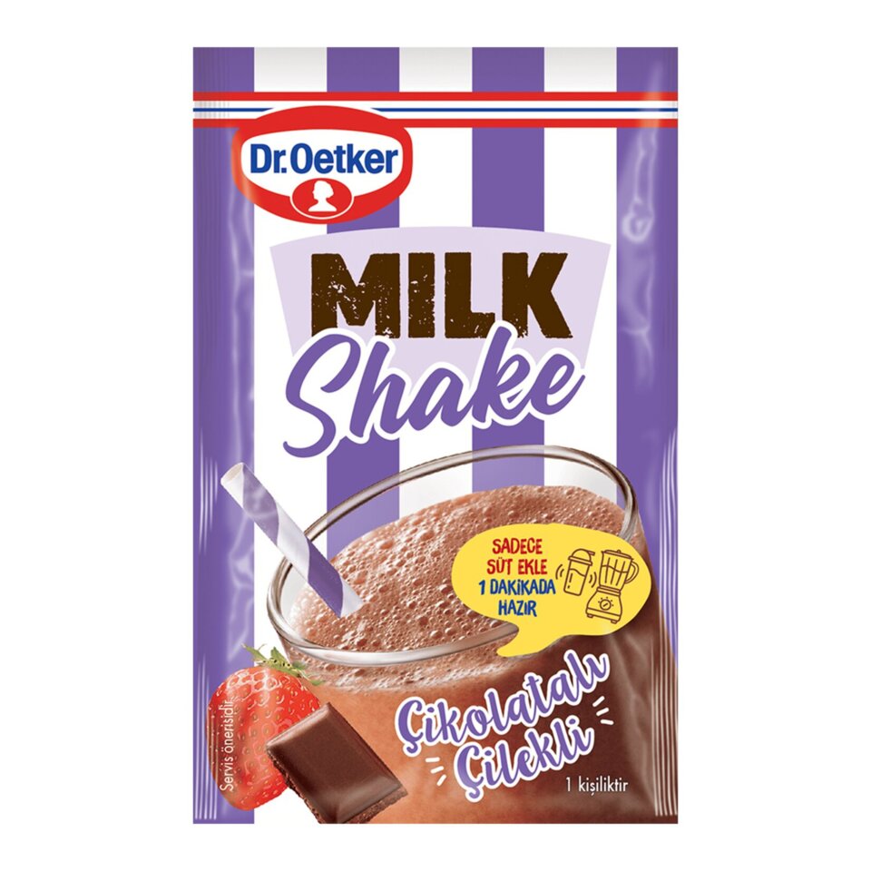 DR.OETKER MILKSHAKE CIKOLATALI-CILEKLI 24 GR