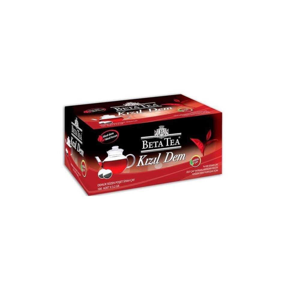 BETA DEMLİK POŞET ÇAY 100'LÜ-KIZIL DEM