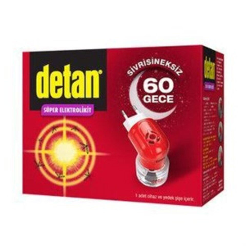 DETAN ELEKTROLİKİT 60 GECE (CİHAZ+YEDEK)