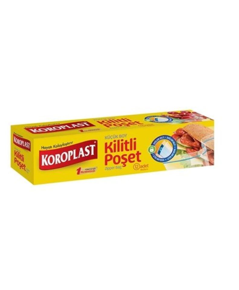 KOROPLAST KİLİTLİ POŞET-KÜÇÜK (12'Lİ)