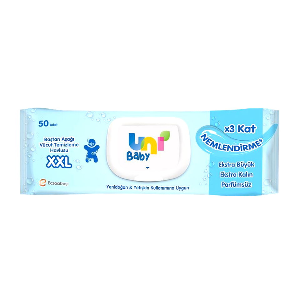 UNI BABY VÜCUT TEMİZLEME HAVLUSU XXL