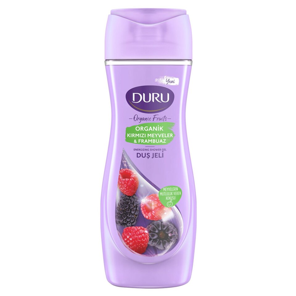 DURU DUŞ JELİ ORGANİK FRT. KIRMIZI MEYV. 450 ML