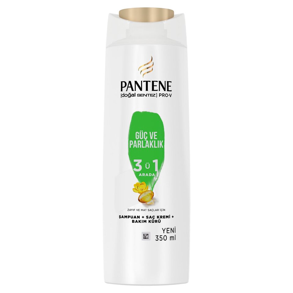 PANTENE ŞAMPUAN 350 ML-GÜÇ VE PARLAK 3/1 ARADA