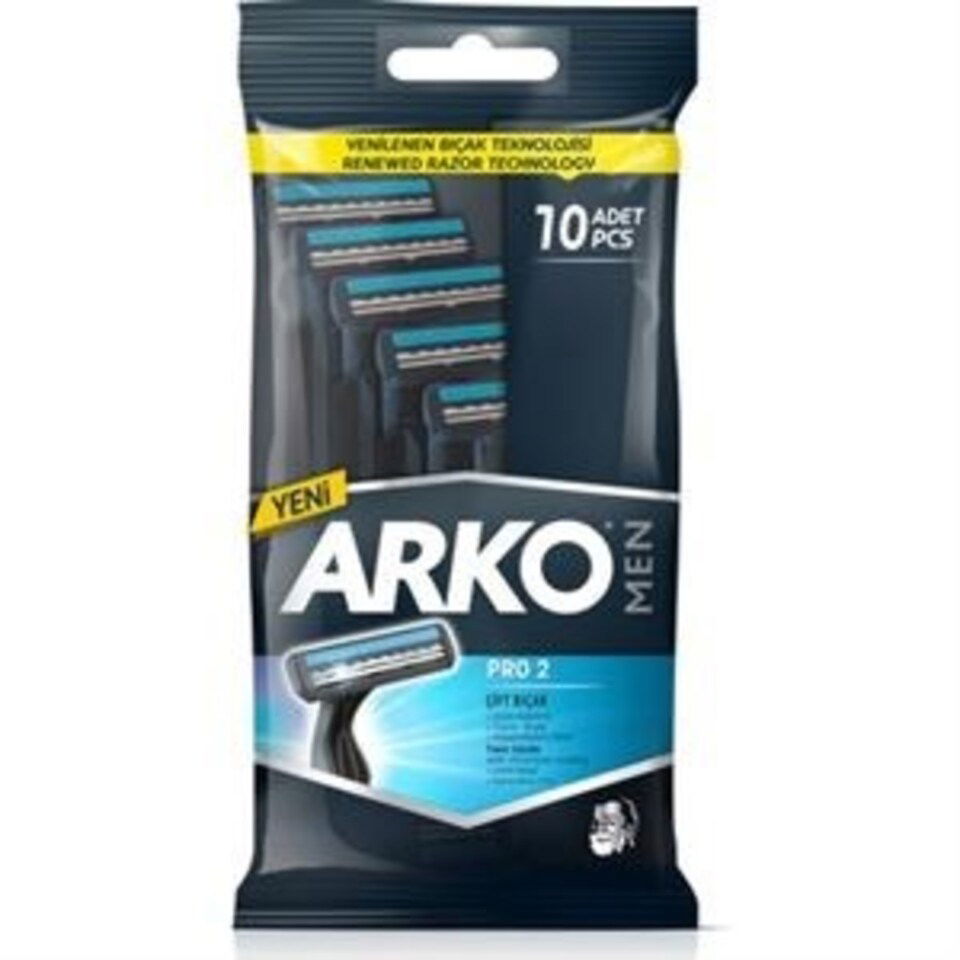 ARKO MEN TIRAŞ BIÇAĞI 10'LU (KULLAN-AT) T2 PRO