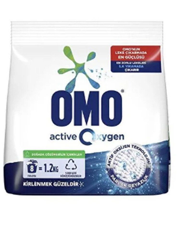 OMO ACTIVE TOZ DETERJAN 1,2 KG-OXYGEN