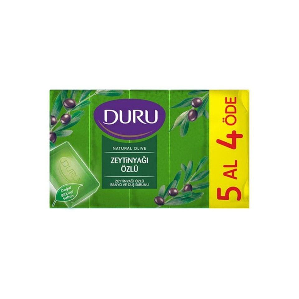 DURU NAT. OLI. SABUN 5*750 GR-ZEYTİNYAĞI ÖZLÜ